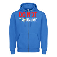 True Royal do not touch me autism kid Zipper Hoodie - linhVisuals