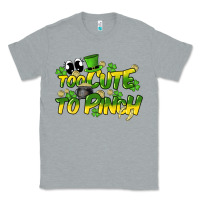 Heather Grey Too cute to pinch St. Patrick's Day Classic Tee - HowdyJamesFarm