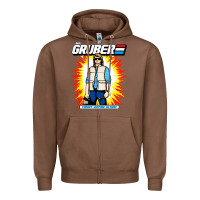 Chestnut macgruber action figure Zipper Hoodie - linhVisuals