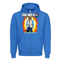 True Royal macgruber action figure Zipper Hoodie - linhVisuals
