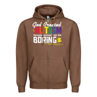 Chestnut god created autism normal was too boring Zipper Hoodie - linhVisuals