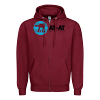 Burgundy reach out and crush someone Zipper Hoodie - linhVisuals