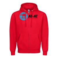 Red reach out and crush someone Zipper Hoodie - linhVisuals
