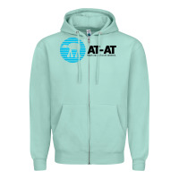 Seafoam reach out and crush someone Zipper Hoodie - linhVisuals