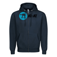 Navy reach out and crush someone Zipper Hoodie - linhVisuals