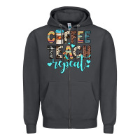 Smoke coffee teach repeat Zipper Hoodie - JahusDesignShop