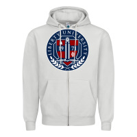 Dove Grey liberty university seal Zipper Hoodie - linhVisuals