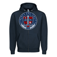 Navy liberty university seal Zipper Hoodie - linhVisuals