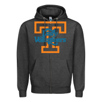 Charcoal Heather tennessee lady volunteers Zipper Hoodie - linhVisuals