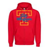 Red tennessee lady volunteers Zipper Hoodie - linhVisuals