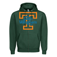 Sports Green tennessee lady volunteers Zipper Hoodie - linhVisuals