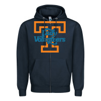 Navy tennessee lady volunteers Zipper Hoodie - linhVisuals