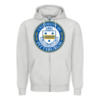 Dove Grey university of pittsburgh Zipper Hoodie - linhVisuals