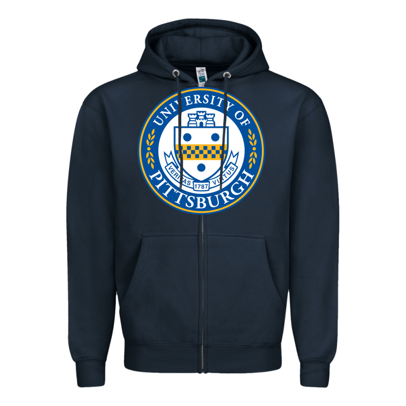 University Of Pittsburgh Zipper Hoodie by linhVisuals | Teevron
