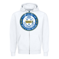 White university of pittsburgh Zipper Hoodie - linhVisuals