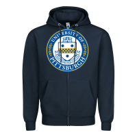 Navy university of pittsburgh Zipper Hoodie - linhVisuals