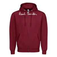 Burgundy Paul Smith Zipper Hoodie - linhVisuals
