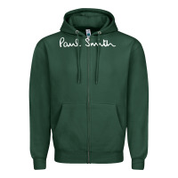Sports Green Paul Smith Zipper Hoodie - linhVisuals