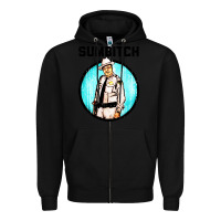 Black sumbitch Zipper Hoodie - linhVisuals