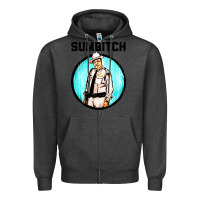 Charcoal Heather sumbitch Zipper Hoodie - linhVisuals