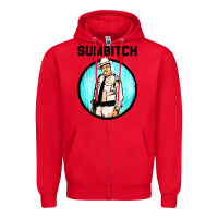 Red sumbitch Zipper Hoodie - linhVisuals
