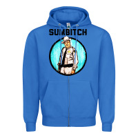 True Royal sumbitch Zipper Hoodie - linhVisuals