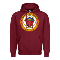 Burgundy university of san diego Zipper Hoodie - linhVisuals