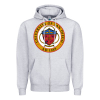 Heather Grey university of san diego Zipper Hoodie - linhVisuals