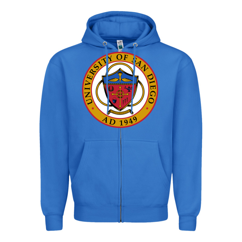University Of San Diego Zipper Hoodie by linhVisuals | Teevron