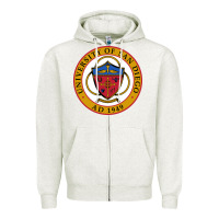 Oatmeal Heather university of san diego Zipper Hoodie - linhVisuals