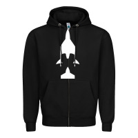 Black Virgin Galactic Evolution Zipper Hoodie - linhVisuals