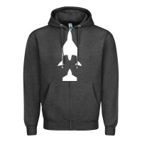 Charcoal Heather Virgin Galactic Evolution Zipper Hoodie - linhVisuals