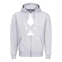 Heather Grey Virgin Galactic Evolution Zipper Hoodie - linhVisuals