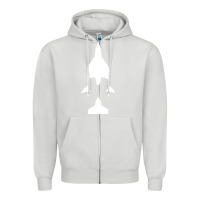 Dove Grey Virgin Galactic Evolution Zipper Hoodie - linhVisuals