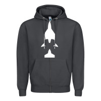 Smoke Virgin Galactic Evolution Zipper Hoodie - linhVisuals