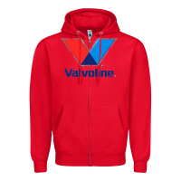 Red Valvoline Zipper Hoodie - linhVisuals