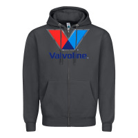Smoke Valvoline Zipper Hoodie - linhVisuals