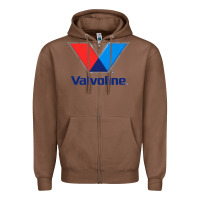 Chestnut Valvoline Zipper Hoodie - linhVisuals