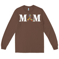 Chestnut LIL Autism Mom Long Sleeve Tee - CowhideDigitalArt