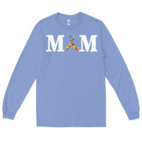 Colony Blue LIL Autism Mom Long Sleeve Tee - CowhideDigitalArt