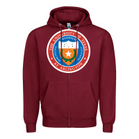 Burgundy university of texas at arlington seal Zipper Hoodie - linhVisuals