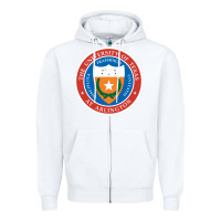 White university of texas at arlington seal Zipper Hoodie - linhVisuals