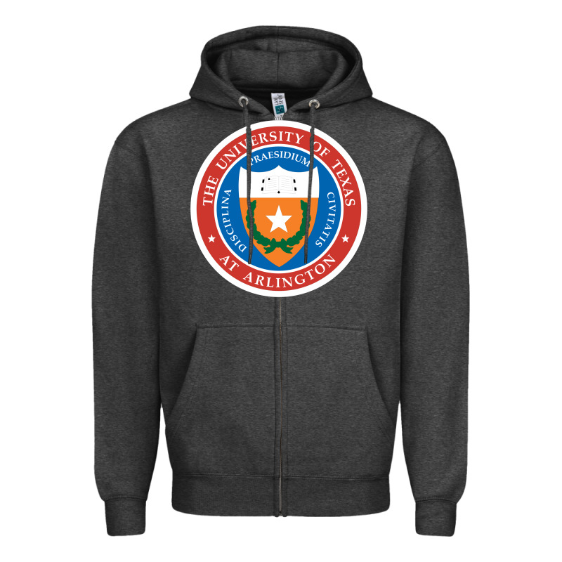 University Of Texas At Arlington Seal Zipper Hoodie by linhVisuals | Teevron
