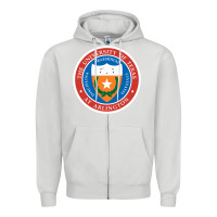 Dove Grey university of texas at arlington seal Zipper Hoodie - linhVisuals
