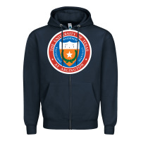 Navy university of texas at arlington seal Zipper Hoodie - linhVisuals