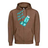 Chestnut puff puff pass inhaler Zipper Hoodie - linhVisuals