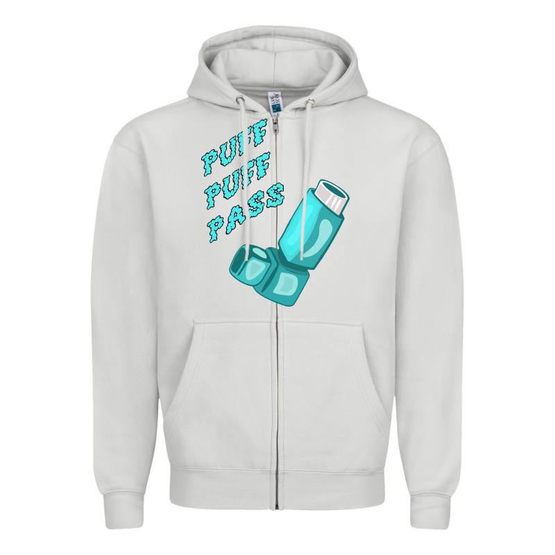 Puff Puff Pass Inhaler Zipper Hoodie by linhVisuals | Teevron