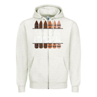 Oatmeal Heather womens proud black principal, black history month school principal v n Zipper Hoodie - linhVisuals