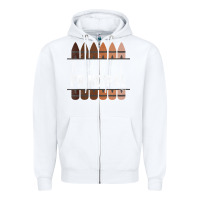 White womens proud black principal, black history month school principal v n Zipper Hoodie - linhVisuals