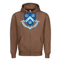 Chestnut columbia university shield Zipper Hoodie - linhVisuals